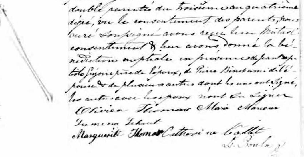  Gaspard and Fanny Gregoire Marriage Certificate 2